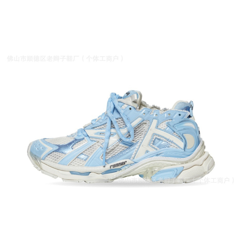 原标巴黎系列做旧复古老爹鞋 世家减震耐磨运动鞋|undefined