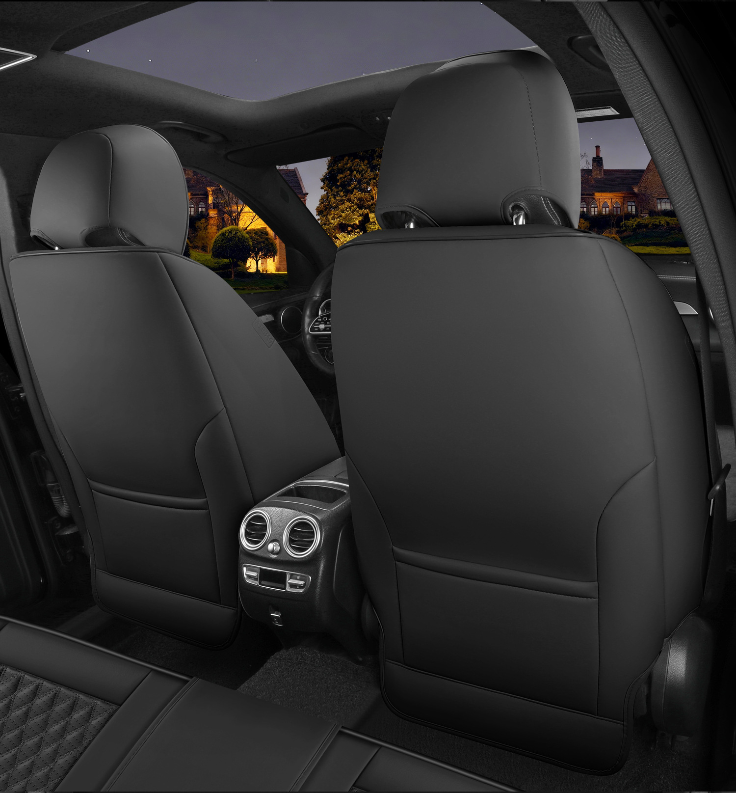 New Foreign Trade Car Seat Cushions, Full Leather, Full Coverage, Universal for All Seasons, Five-Seater Car Seat Cushions, Factory Wholesale
