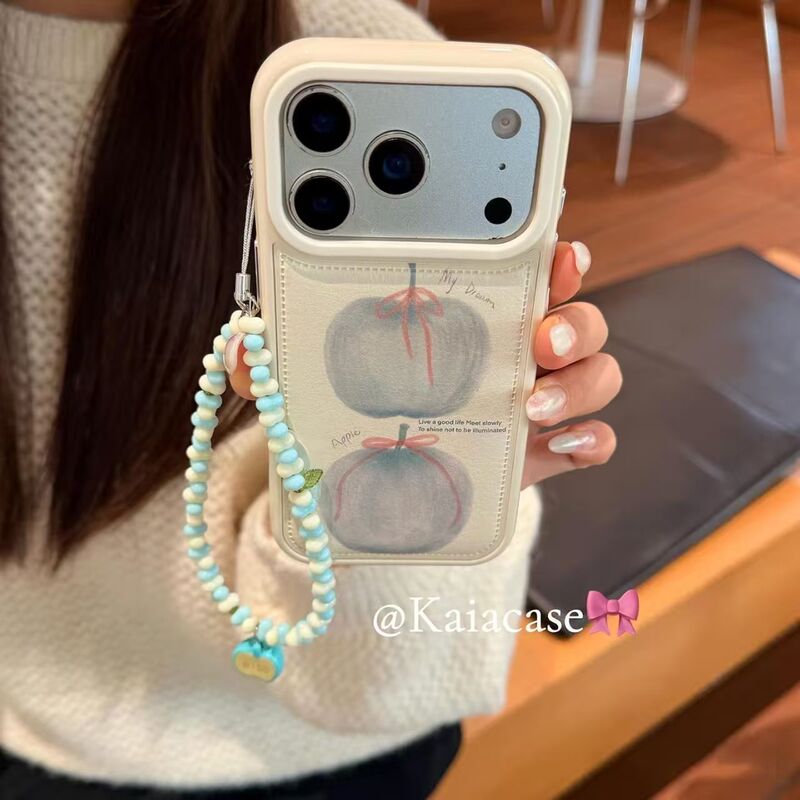 Ins Style Mist Blue Apple Suitable for Honor 400Pro Mobile Phone Case New Honor 300/200 Niche X70 Niche