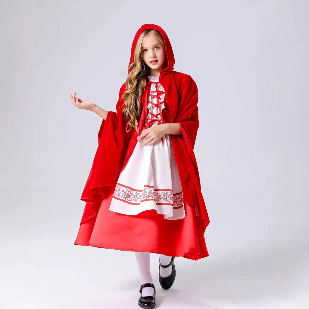 Красная Шапочка, детский плащ, костюм, косплей, Хэллоуин