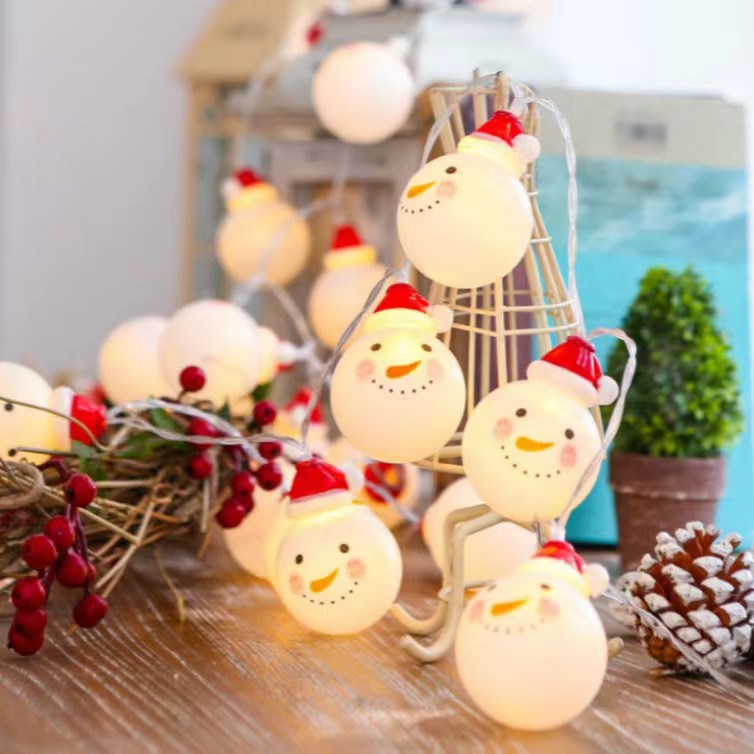 Christmas Fashion Santa Claus Snowman Plastic Party String Lights 1 Piece display picture 1