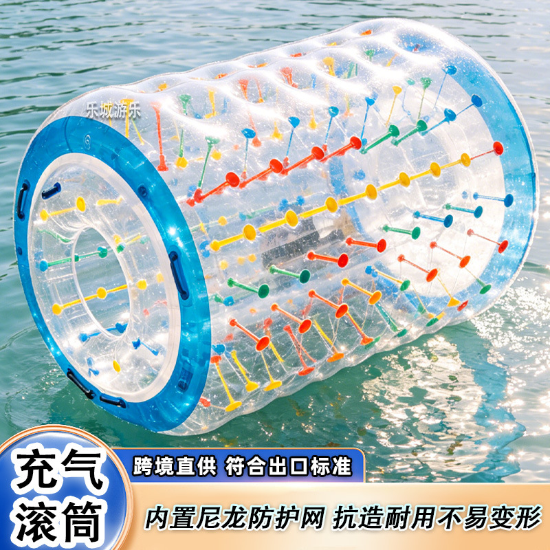 tambor de agua inflable bola de correr de agua caminar bola de nieve instalaciones de entretenimiento parque de recreo espeso invierno