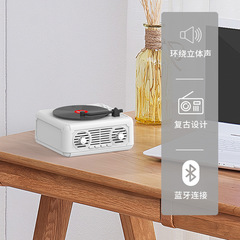 唱片機無線藍牙音響復古創意迷你便攜插卡小音箱低音炮禮品批發