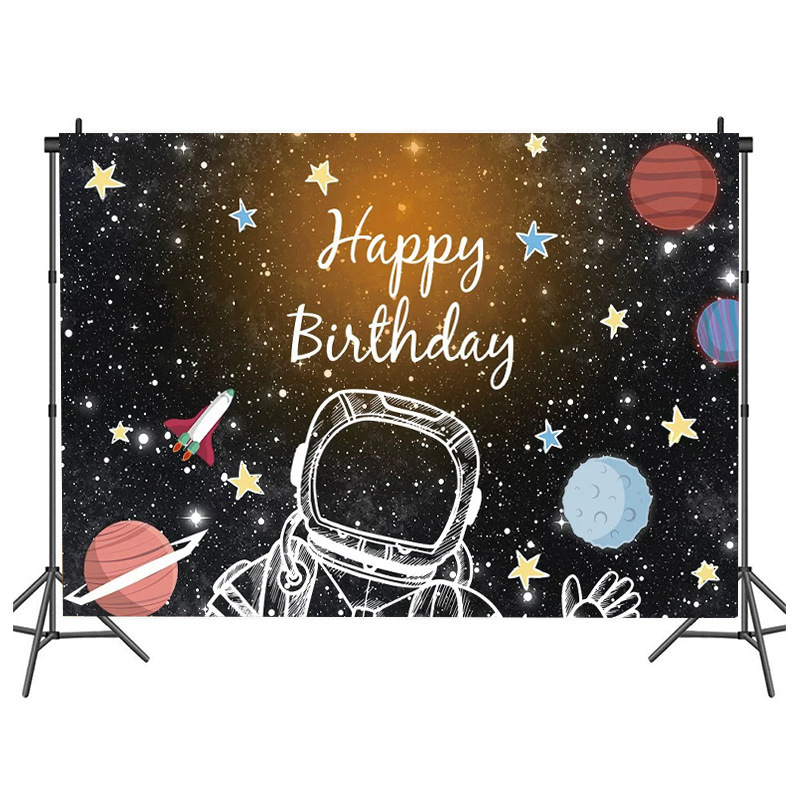 Night Starry Sky universe space banner astronaut background moon Cloud galaxy stars baby birthday photography background Night Starry Sky universe space banner astronaut background moon Cloud galaxy stars baby birthday photography background