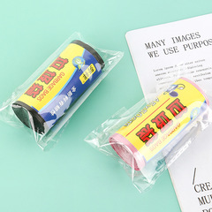 Thickened black colored garbage bag, color-coded, no handle, flat mouth, point-cut plastic bag, disposable garbage bag