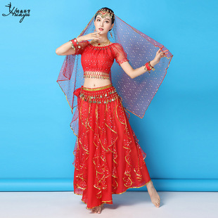 Huayu Dance 2025 New Wholesale Indian Dance Clothes suit Adult Women Belly Dance Xinjiang Dance Performance Clothes