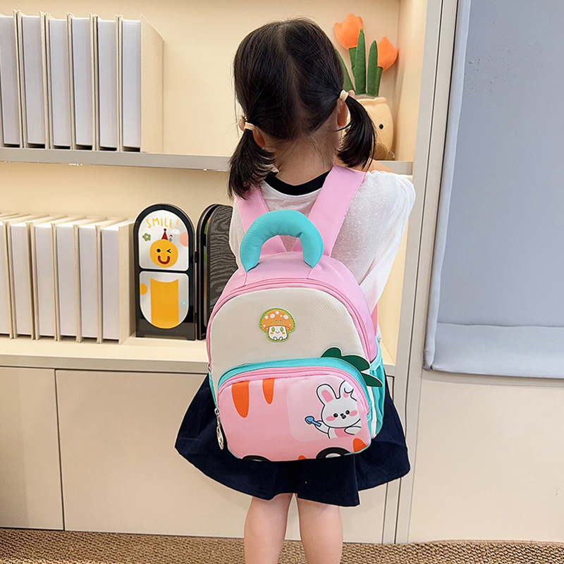 Mochila infantil preescolar dinosaurios de dibujos animados niños mochila guardería encantadora mochila transpirable ligera niñas