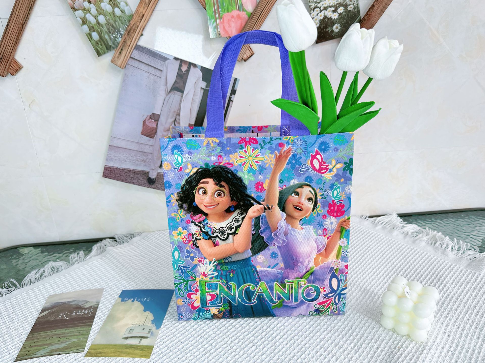 外贸工厂新款卡通无纺布手提袋魔法满屋礼品袋礼物包装袋现货批发