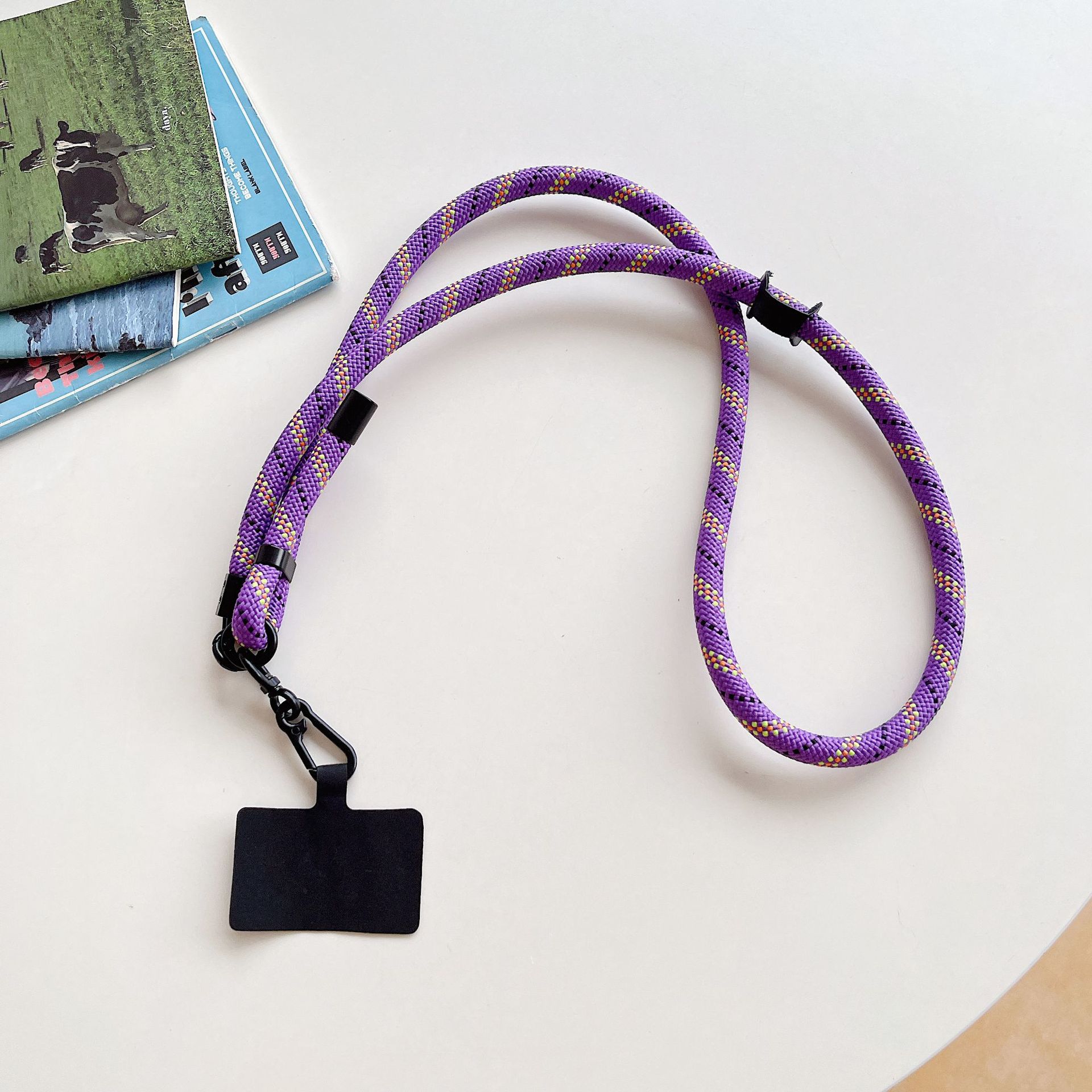 10mm caso de teléfono móvil universal ajustable longitud corta cuerda clip cuello colgante duradero correa de cinturón cadena al aire libre nylon