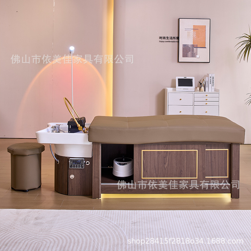 Calentador de agua de fumigación para masaje de cabello, salón de belleza, lavado de cabello de circulación de agua, temperatura constante, salón de peluquería, champú especial para cabello