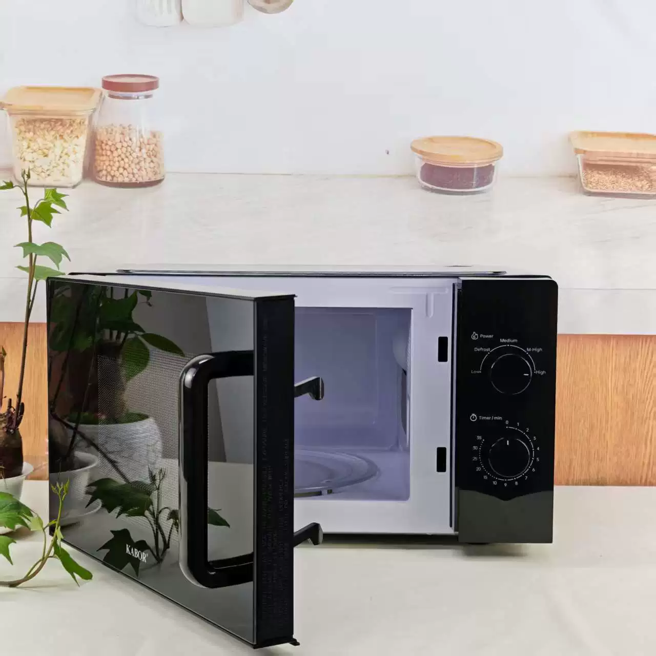 Microwave Oven F.BLÜMLEIN 25 L, mechanical knobs, turntable, EU/UK plug options