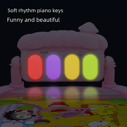 Cross-border piano foot stepping baby fitness frame 0-1 year old baby newborn musical intelligence toy baby soother