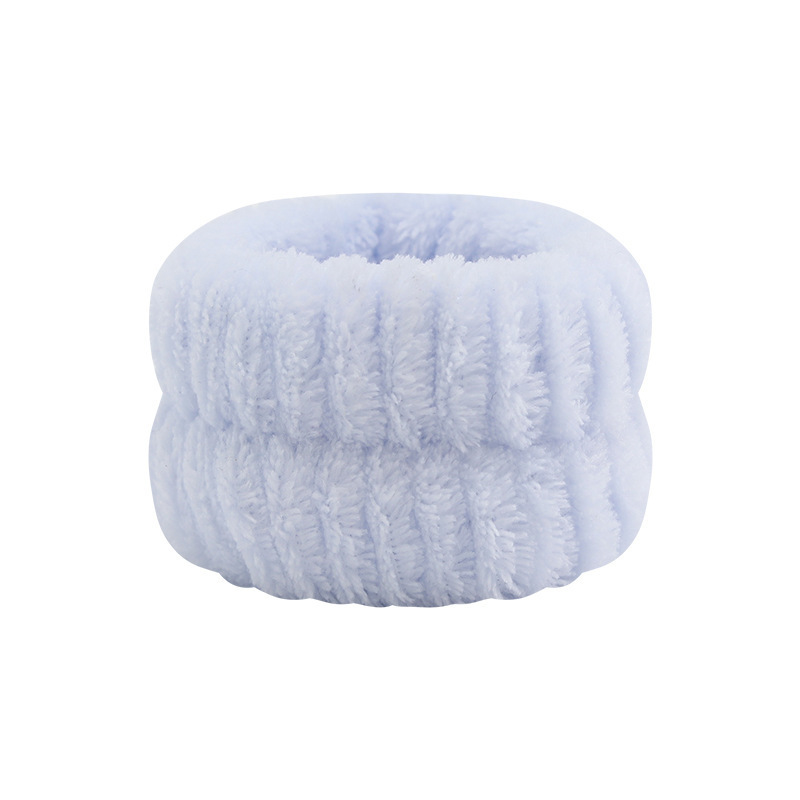 Lavar la cara, muñequeras, impermeables, salpicaduras, puños de lavado, cinturones para el cabello engrosados a prueba de humedad, lazo para el cabello de felpa, un par de pulseras para el lavado de cara