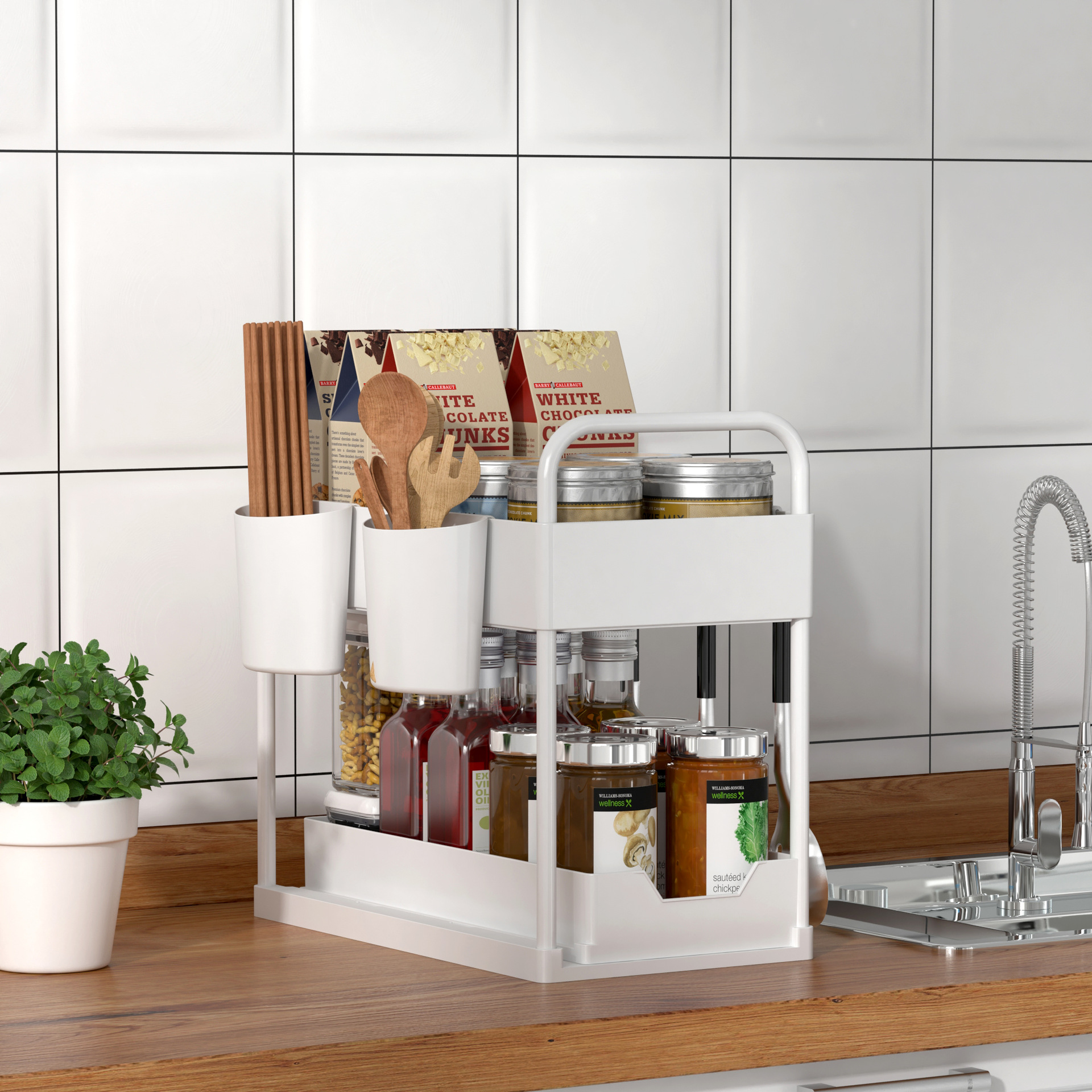 Seasoning Rack In Use