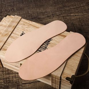2.5mm first layer yellow leather insole men's and women's leather breathable sweat-absorbent soft comfortable insole factory supply