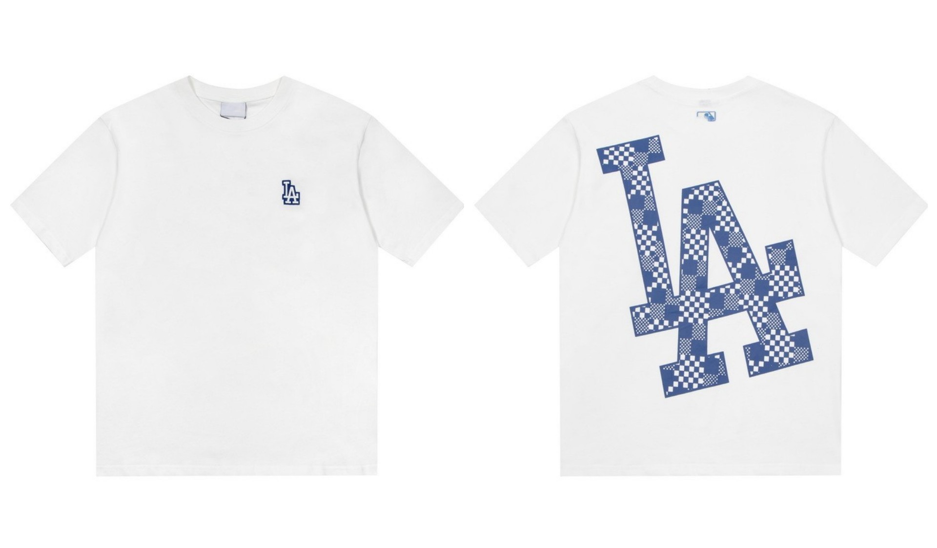 Fábrica al por mayor nueva moda Coreana de alta calidad impresa algodón manga corta hombres y mujeres mismo estilo pareja camiseta suelta soporte código de escaneo