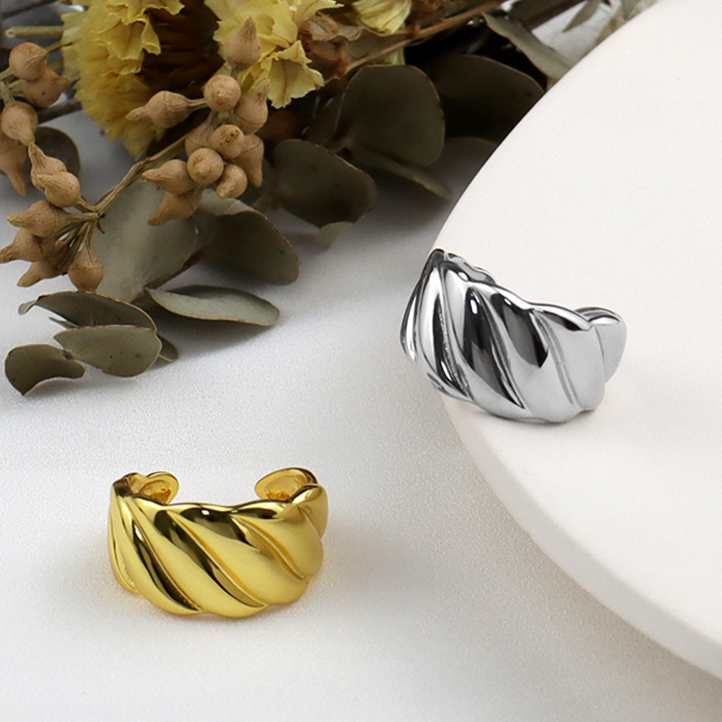 Korean fashion texture wide face ringsimple index finger ring wholesalepicture17