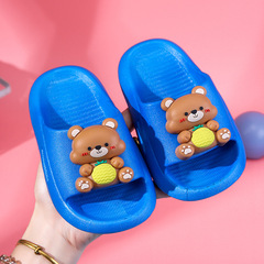 Bear Rabbit Children's Slippers Summer Baby Indoor Anti-Slip Soft Sole Home Shoes for Boys and Girls, Outdoor Wear Cooling Slippers