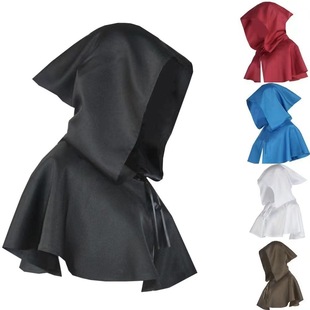 European and American medieval pirate hat medieval monk hat Halloween ghost performance hat shawl Cape