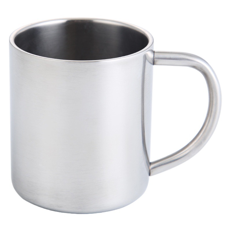 Venta al por mayor 304 taza de acero inoxidable kindergarten taza de agua estudiante niños anti-escaldado taza de agua doble capa taza letras