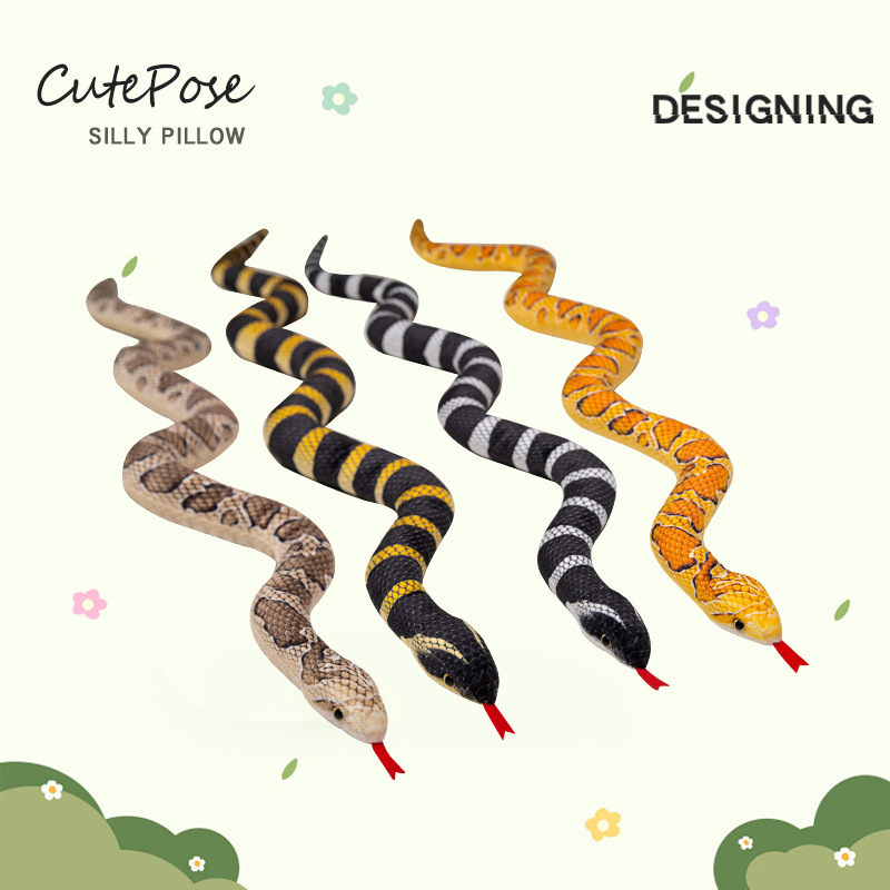 银环蛇公仔毛绒玩具金环蛇毒蛇玩偶布娃娃恶搞整蛊生日礼物男