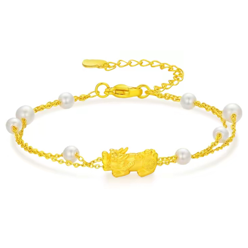 금비취 진주팔찌 (약 0.3g)