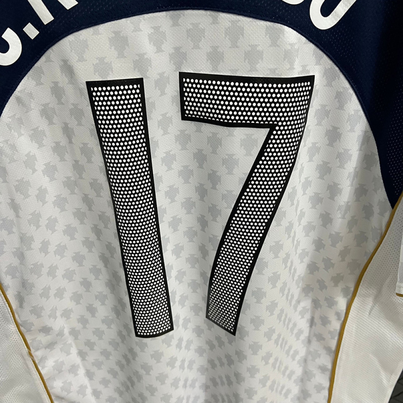 2004年ポルトガル代表 ロナウドC 17番 アウェイサッカーユニフォーム 男女兼用 夏用 プレイヤーバージョン スターレトロスタイル|undefined