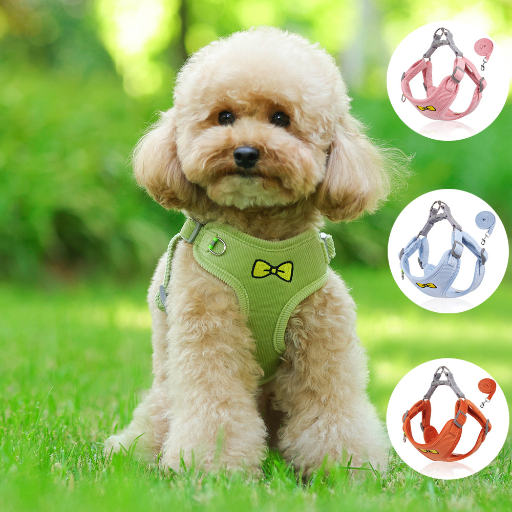 Nueva cuerda de tracción mascota perro pequeño perro Correa chaleco perro correa de pecho cuerda de perro suministros para mascotas al por mayor