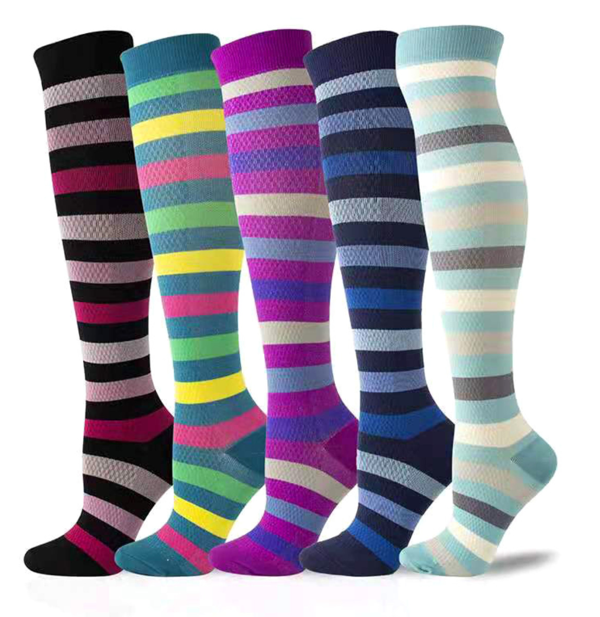 1/5 pares/6 pares de calcetines de compresión con patrón de cachorro