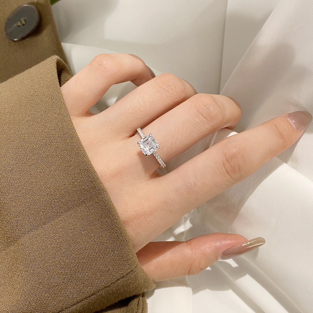 6g Weight Rings Classification 1 Piece Quantity Daily Occasion 925 Sterling Silver Material Geometric Pattern Women'S Gender Plating Design Retro Style 925 Sterling Silver Geometric Rings 14