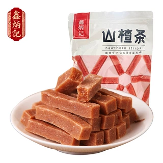 鑫炳记原味山楂条228g整袋装蜜饯果脯果干儿童即食小零食厂家批发