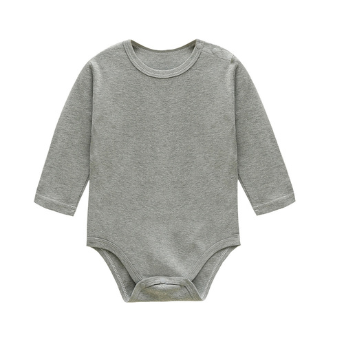 Baby shoulder fastener short sleeve triangle sleeper 100% cotton long sleeve baby pants long sleeve onesie crawling suit air conditioning outfit
