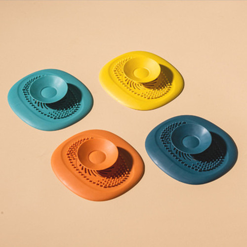 New Press-Button Kitchen Sink Drain Cover, Square Bathroom Floor Drain Cover, Water Drain Filter
