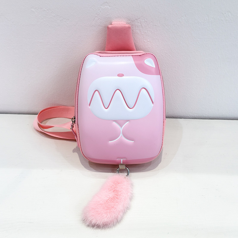 Bolsos de niñas bolsos de pecho de dibujos animados para niños lindos bolsos de cinturón de niñas 2025, nuevos huevos para niños mochila pequeña