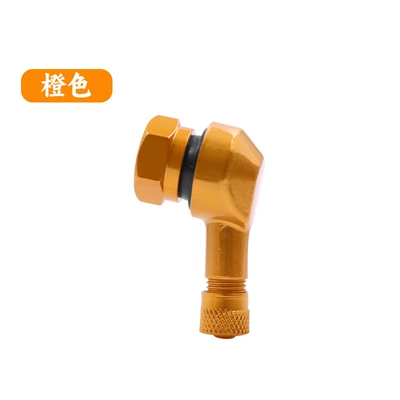 Bent Valve, valve - orange-aluminum-alloy-valve