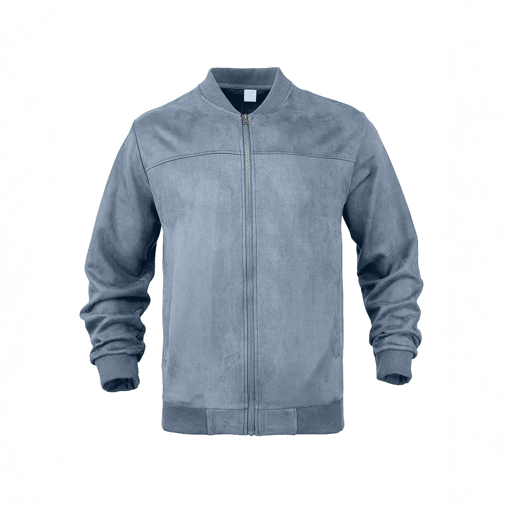 Chaqueta de Gamuza con Cierre para Hombre de Gamuza Sintética para Ocasiones Casuales image 6