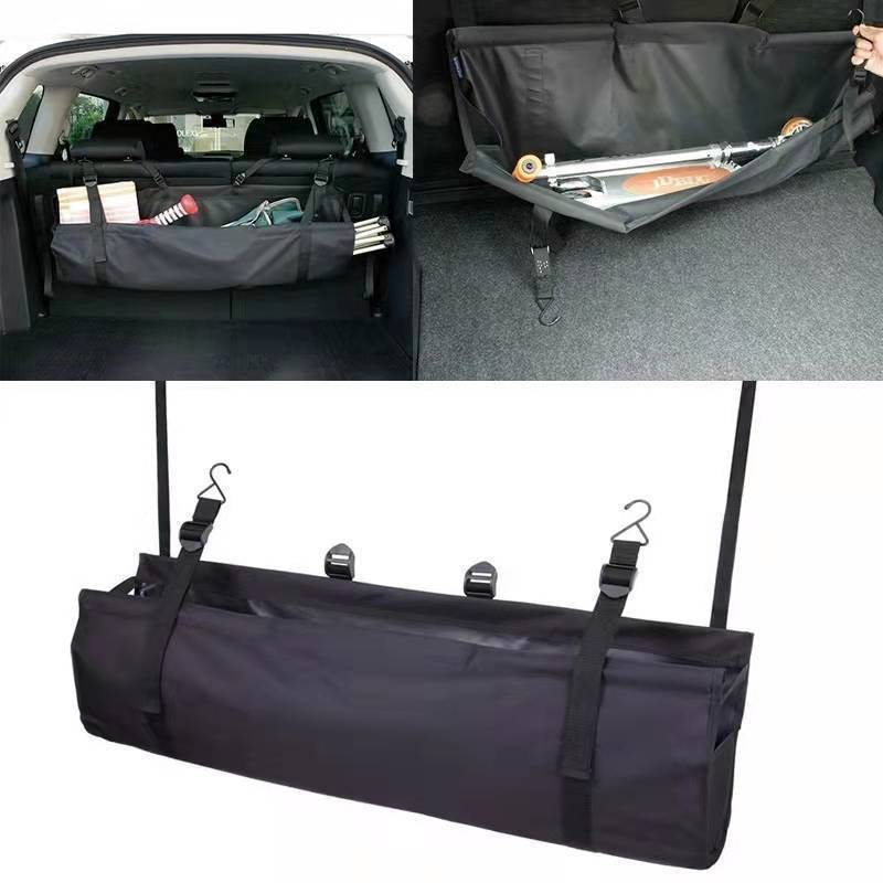 自動車収納バッグオックスフォード布工具袋アウトドアバッグ携帯型車載掛け袋黒色折り畳み収納バッグ卸売り|undefined