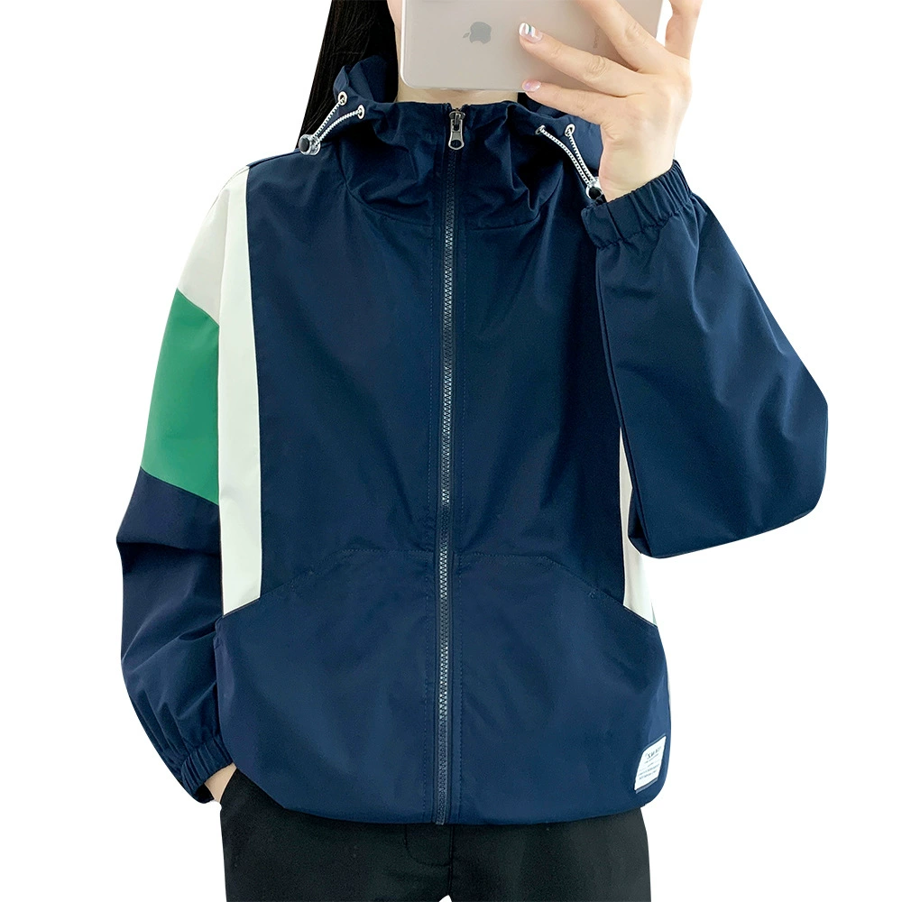 Travel windproof jacket with hood, keep warm set, climbing trench coat