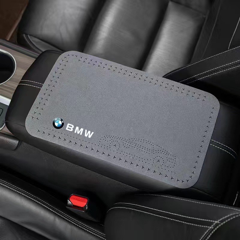 Box Pad Suede — Universal Armrest box pad - bmw-calm-gray-1-piece