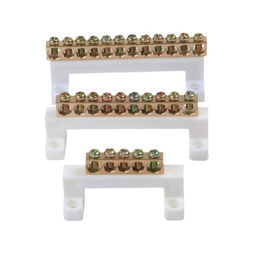 Manufacturer supplies high-bridge type neutral ground bar distribution box bus terminal block neutral line brass ground bar terminal block