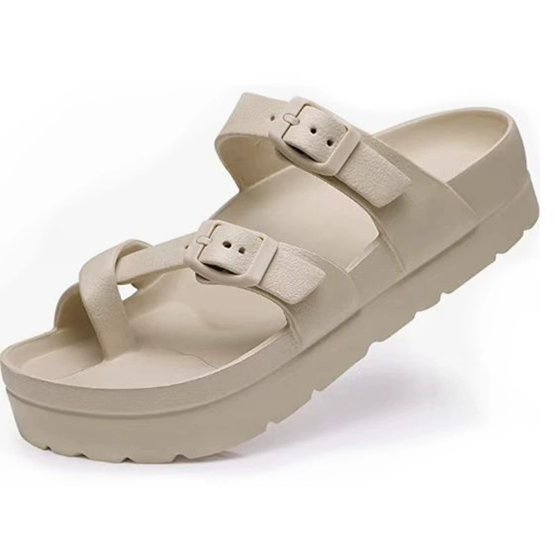 Summer comfortable flip flops platform for leisure, soft slide for beloved