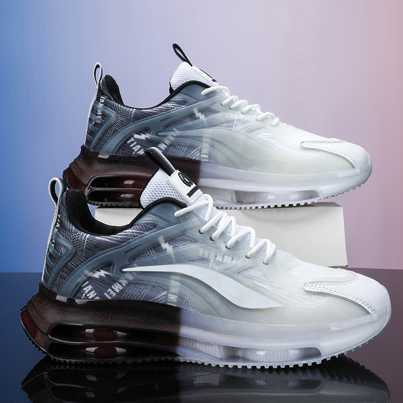 Zapatos de hombre de coco, superficie de malla transpirable, zapatos deportivos casuales, suela gruesa, aumento del colchón de aire, zapatos de moda de papá, venta al por mayor