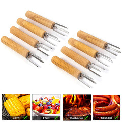 Corn fork, corn roasting needle, moxa stick extender, stainless steel bbq corn insert, barbecue tool, barbecue fork