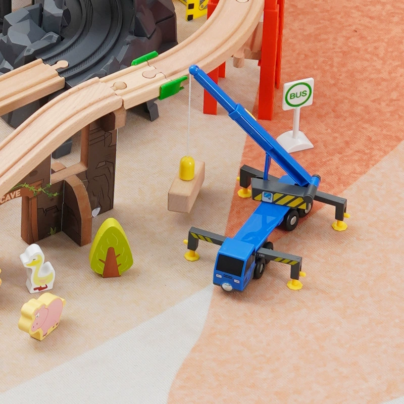 Деревянная железная дорога набор toy car полиция