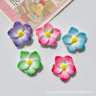 New Solid Color Daisy Flowers Cherry Blossoms Peach Blossoms Plumeria Peonies Sunflowers Sunflowers Resin Accessories Materials