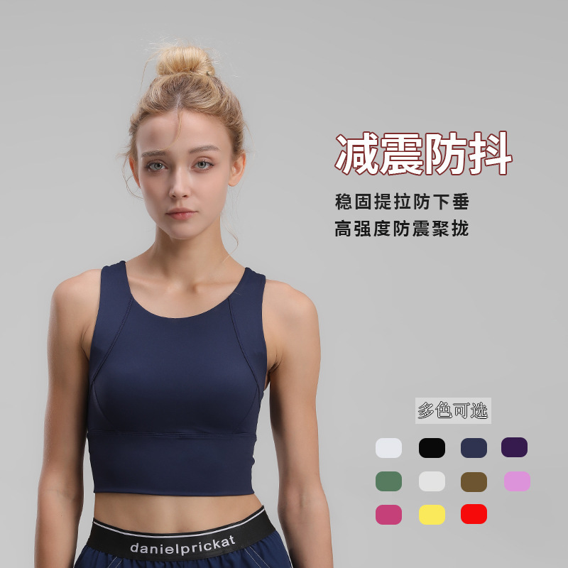 Large-Breasted High-Intensity Sports Bra to Shrink Secondary Breasts, Shock-Proof One-Cup Fitness Bra, Vest-Style Yoga Top Bra