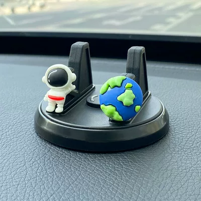 Stand Support – Car phone holder - sitting-mobile-phone-holder-astronaut-earth