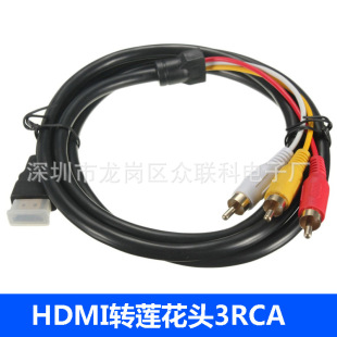 HDMI�DAV��ɏ��3RCA�t���S��X�C픺н����ҕ�Cҕ�l�����D��ɫ��