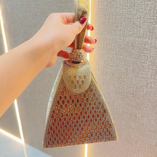 New Foreign Trade Cross-border Handbag Rhinestone Bag Celebrity Banquet KTV Diamond Hand Bag Fashion Bag Evening Bag