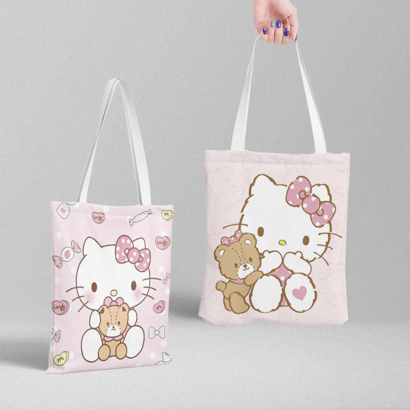 Bolsa de lona Sanli Gull pequeña fresca y simple estilo ins versión coreana hermosa bolsa de hombro bolsa de compras portátil al por mayor